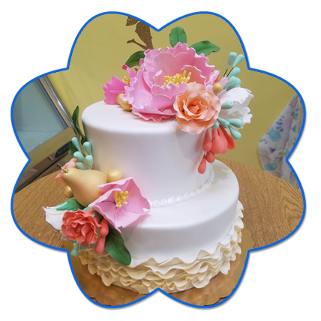 Tropical Flower Cake